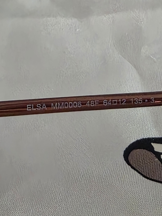 Max Mara Elsa MM0006 Rose Gold Geometric Sunglasses 64mm NWT main image 9